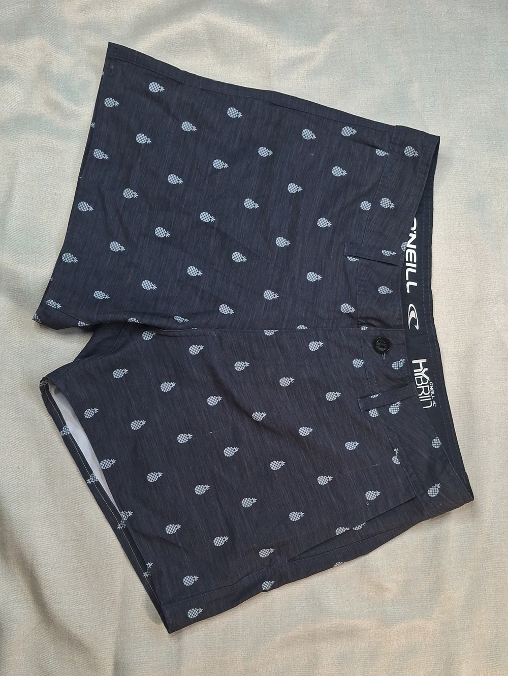 O'Neill Reserve Hybrid Shorts Men's Size 31 Pineapple Print Dark Gray Boardshort
